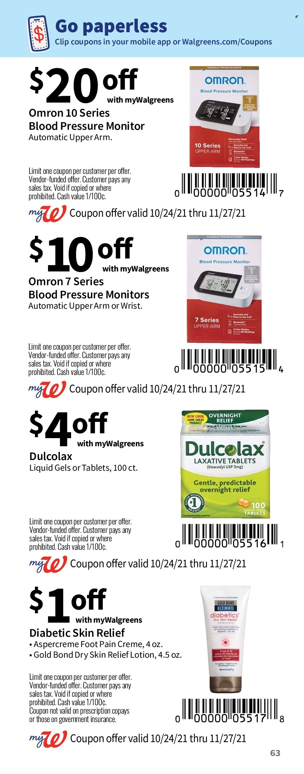 Walgreens ad - 10/24/2021 - 11/27/2021. Page 64