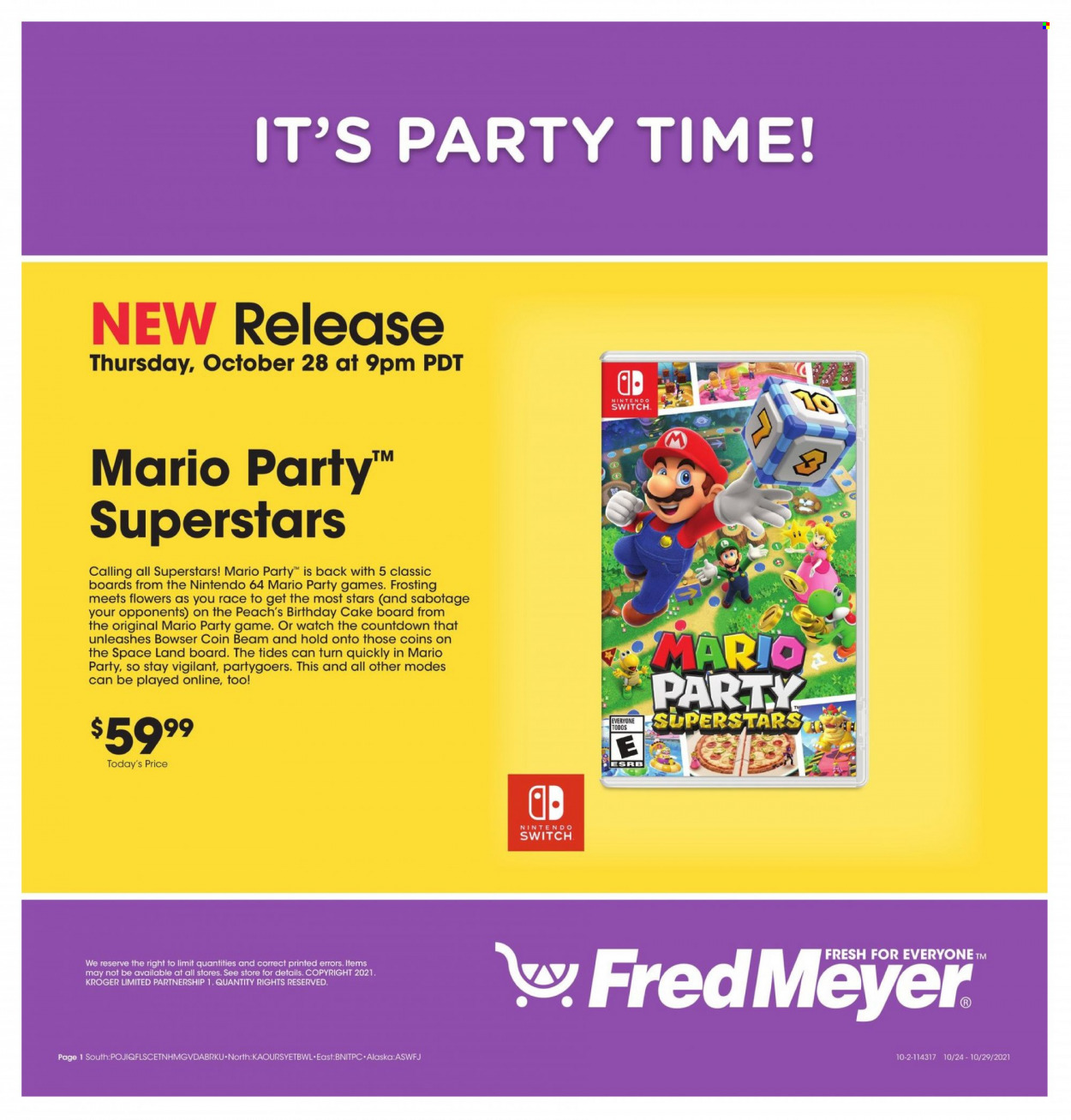 Fred Meyer ad - 10/24/2021 - 10/29/2021. Page 1