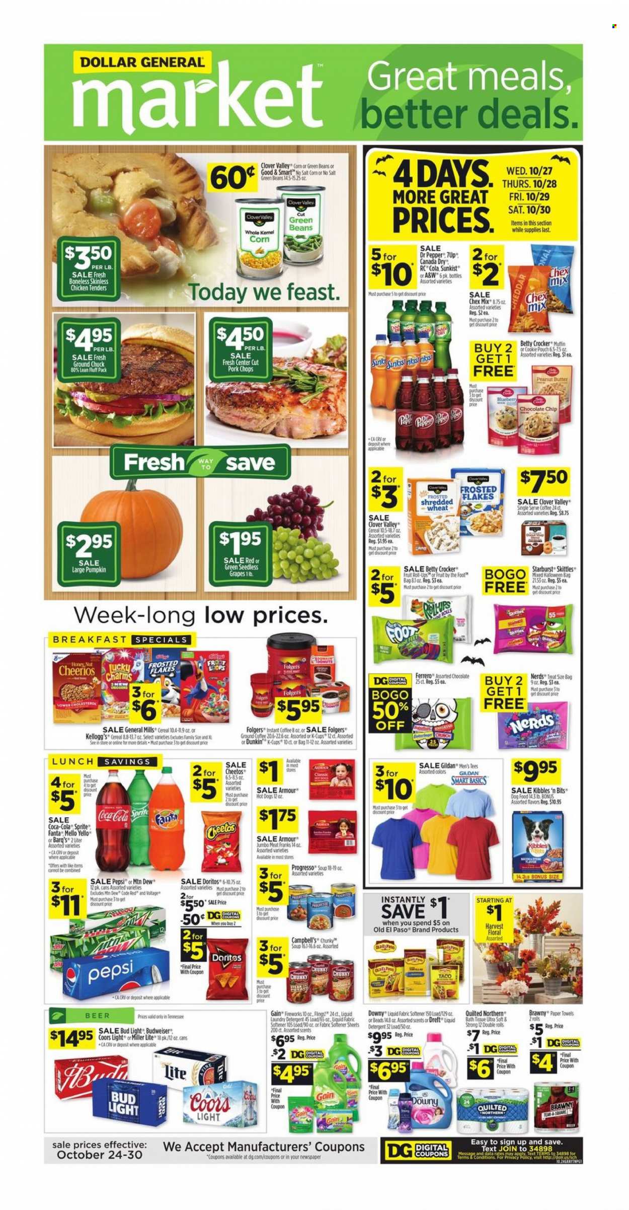 Dollar General ad - 10/24/2021 - 10/30/2021. Page 1