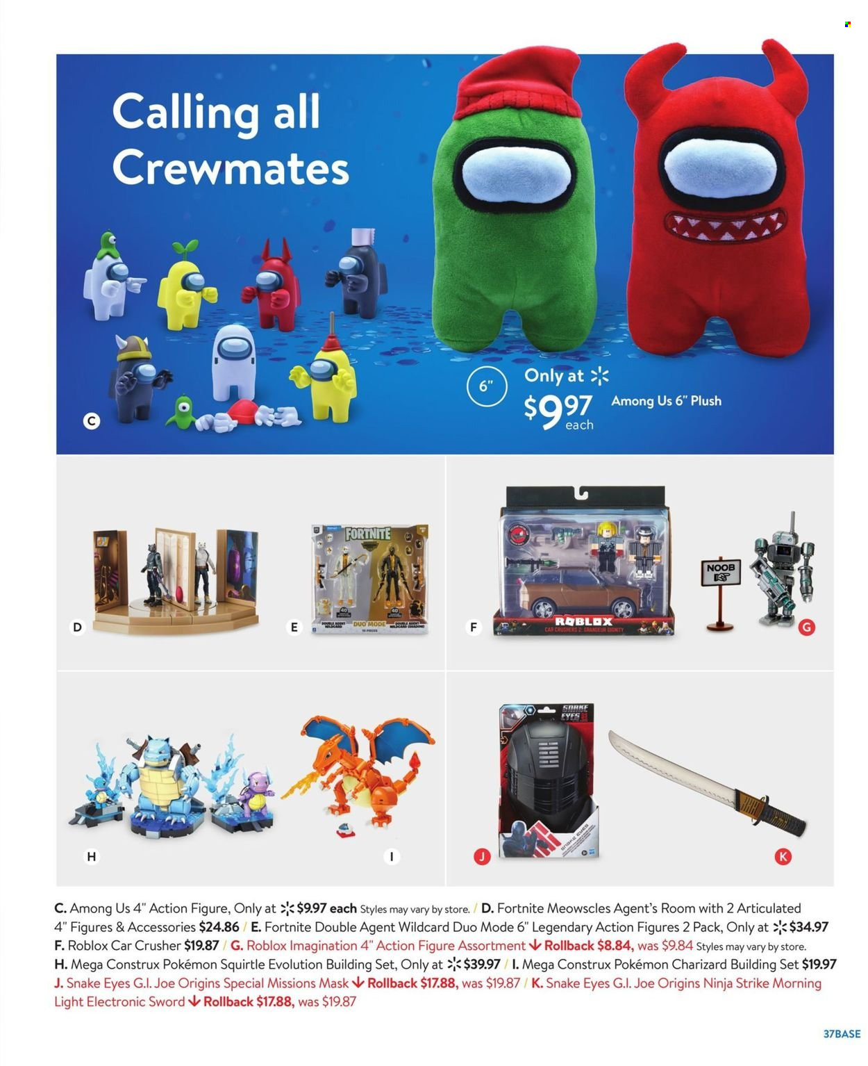 thumbnail - Walmart Flyer - 10/23/2021 - 12/24/2021 - Sales products - Pokémon, building set. Page 37.