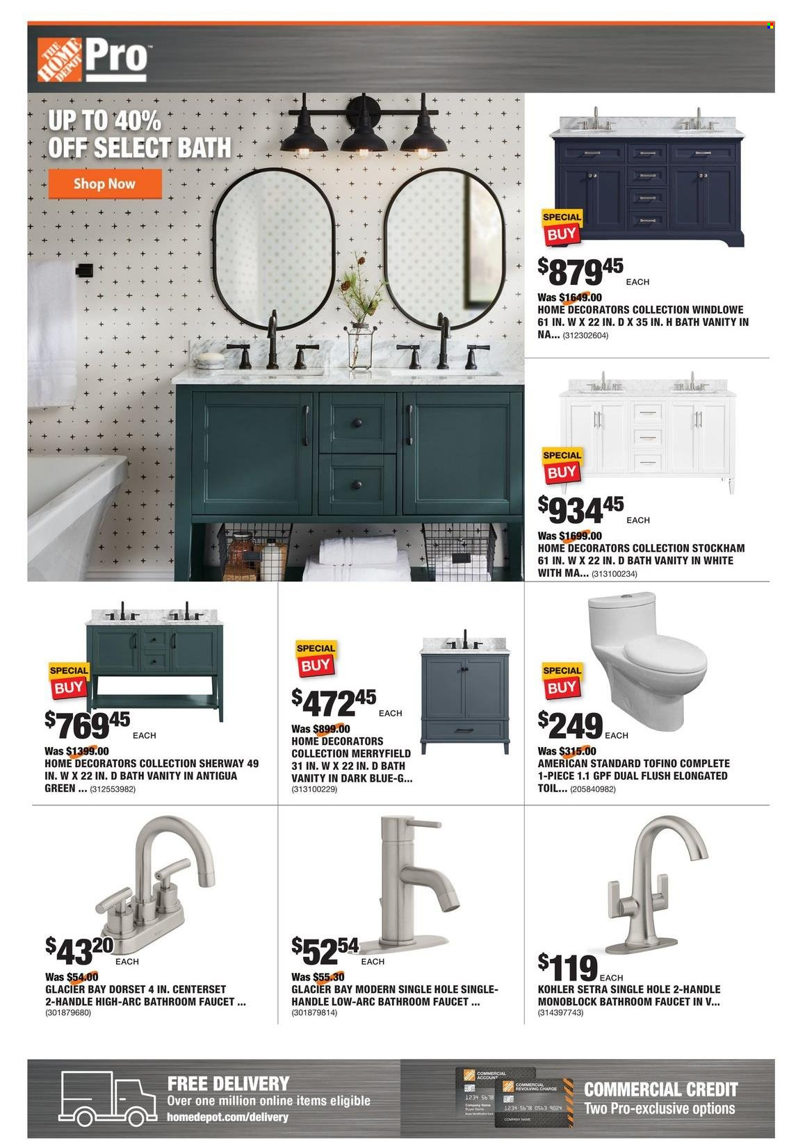 thumbnail - The Home Depot Flyer - 10/25/2021 - 11/01/2021 - Sales products - vanity. Page 1.