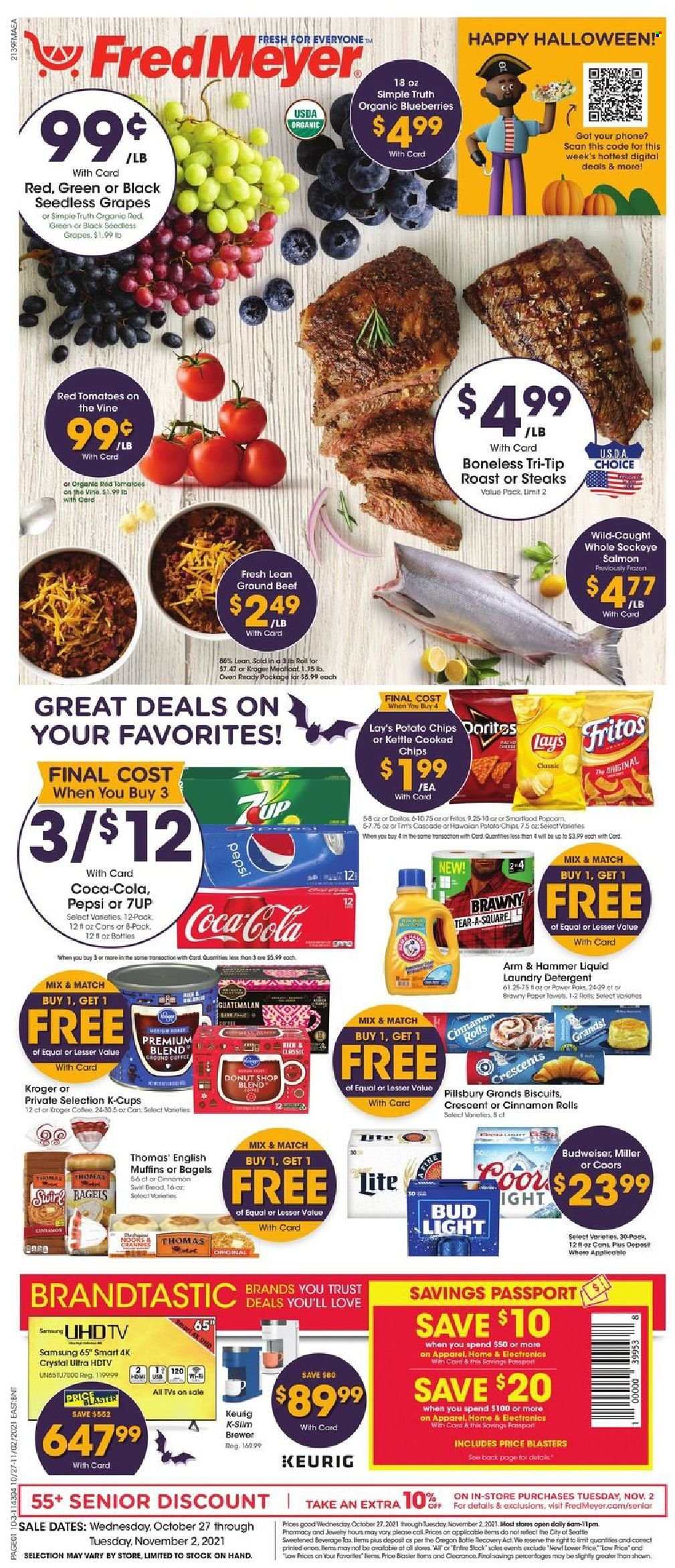 Fred Meyer ad - 10/27/2021 - 11/02/2021. Page 1
