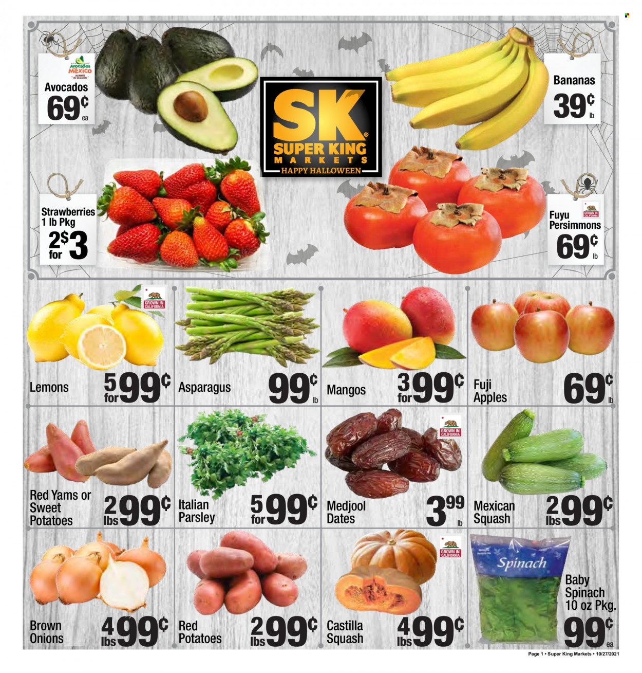 Super King Markets ad - 10/27/2021 - 11/02/2021. Page 1