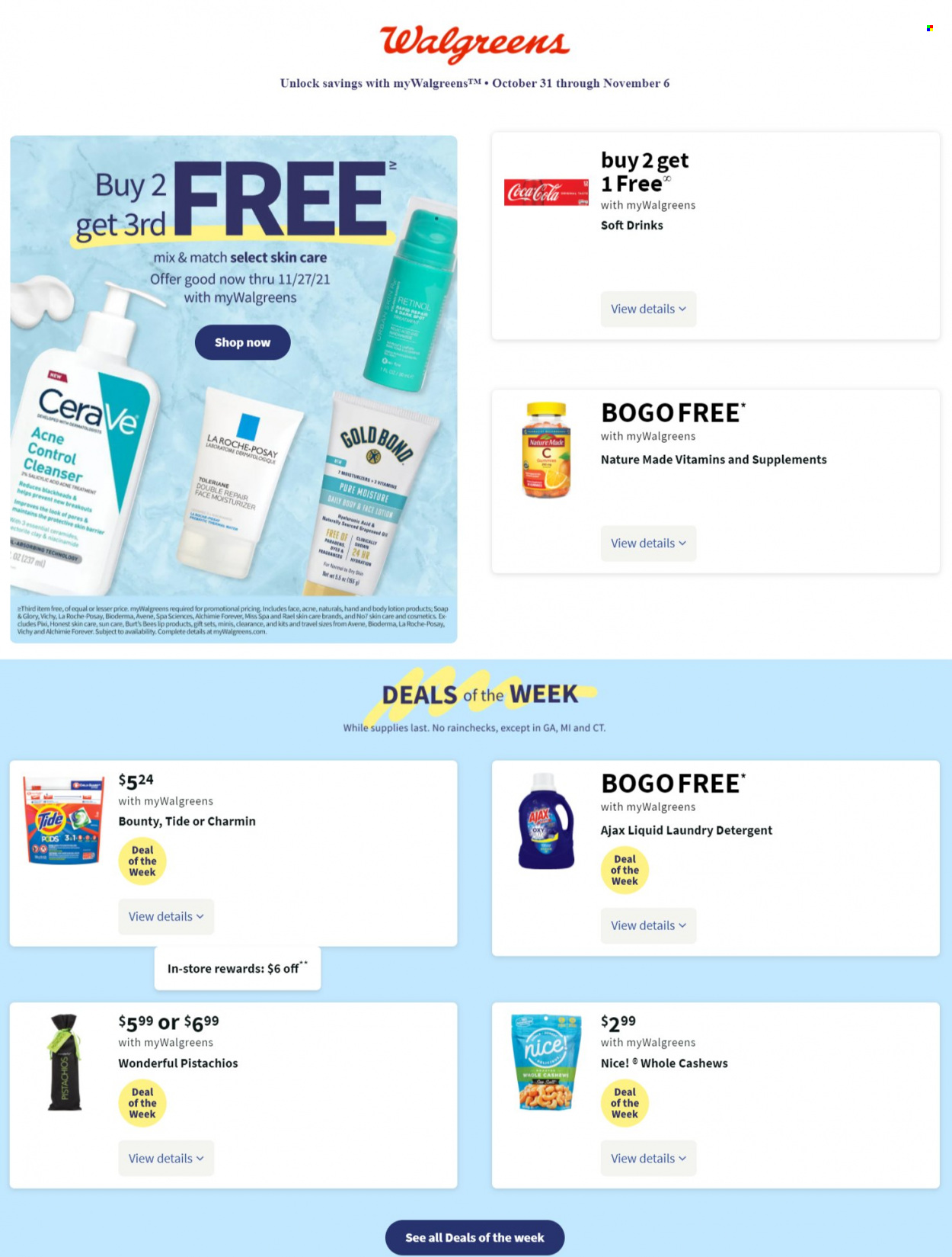 Walgreens ad - 10/31/2021 - 11/06/2021. Page 1