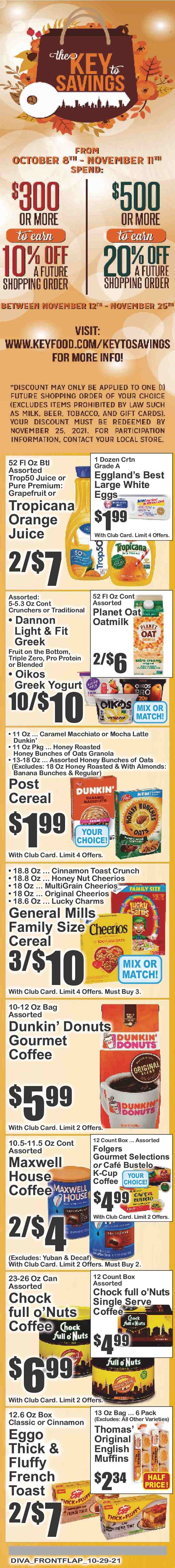 Key Food ad - 10/29/2021 - 11/04/2021. Page 7