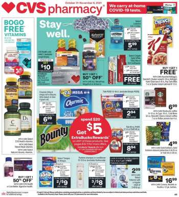 CVS Pharmacy Flyer - 10/31/2021 - 11/06/2021.