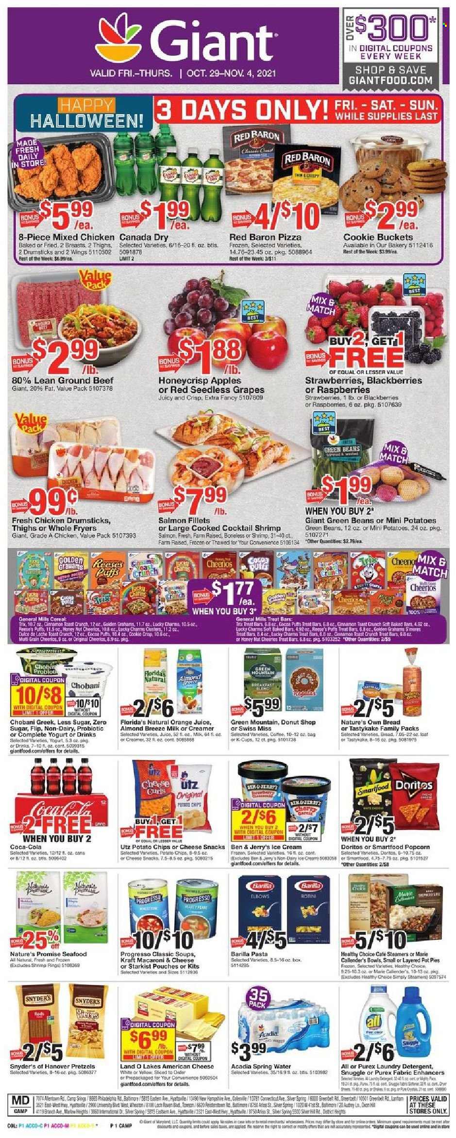 Giant Food ad - 10/29/2021 - 11/04/2021. Page 1