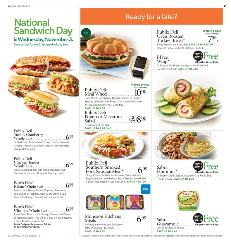 Publix ad - 10/28/2021 - 11/03/2021. Page 8