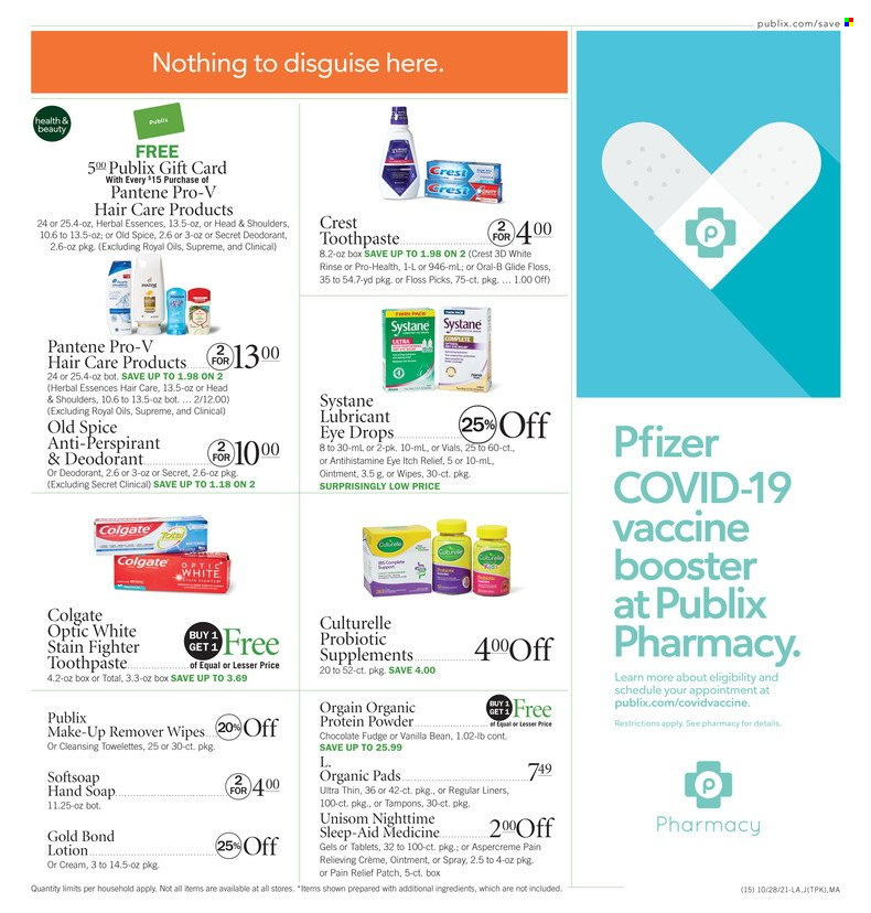 Publix ad - 10/28/2021 - 11/03/2021. Page 15
