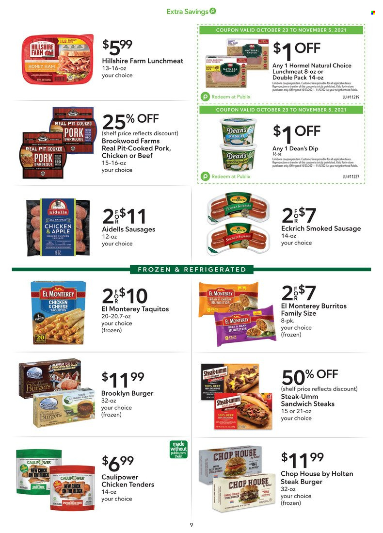 Publix ad - 10/23/2021 - 11/05/2021. Page 9