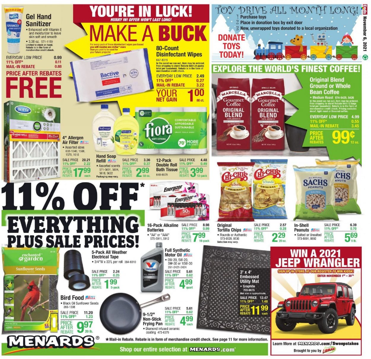 Menards ad - 10/28/2021 - 11/06/2021. Page 19