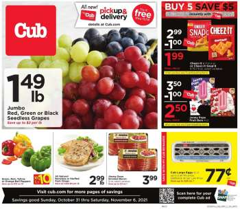 Cub Foods Flyer - 10/31/2021 - 11/06/2021.