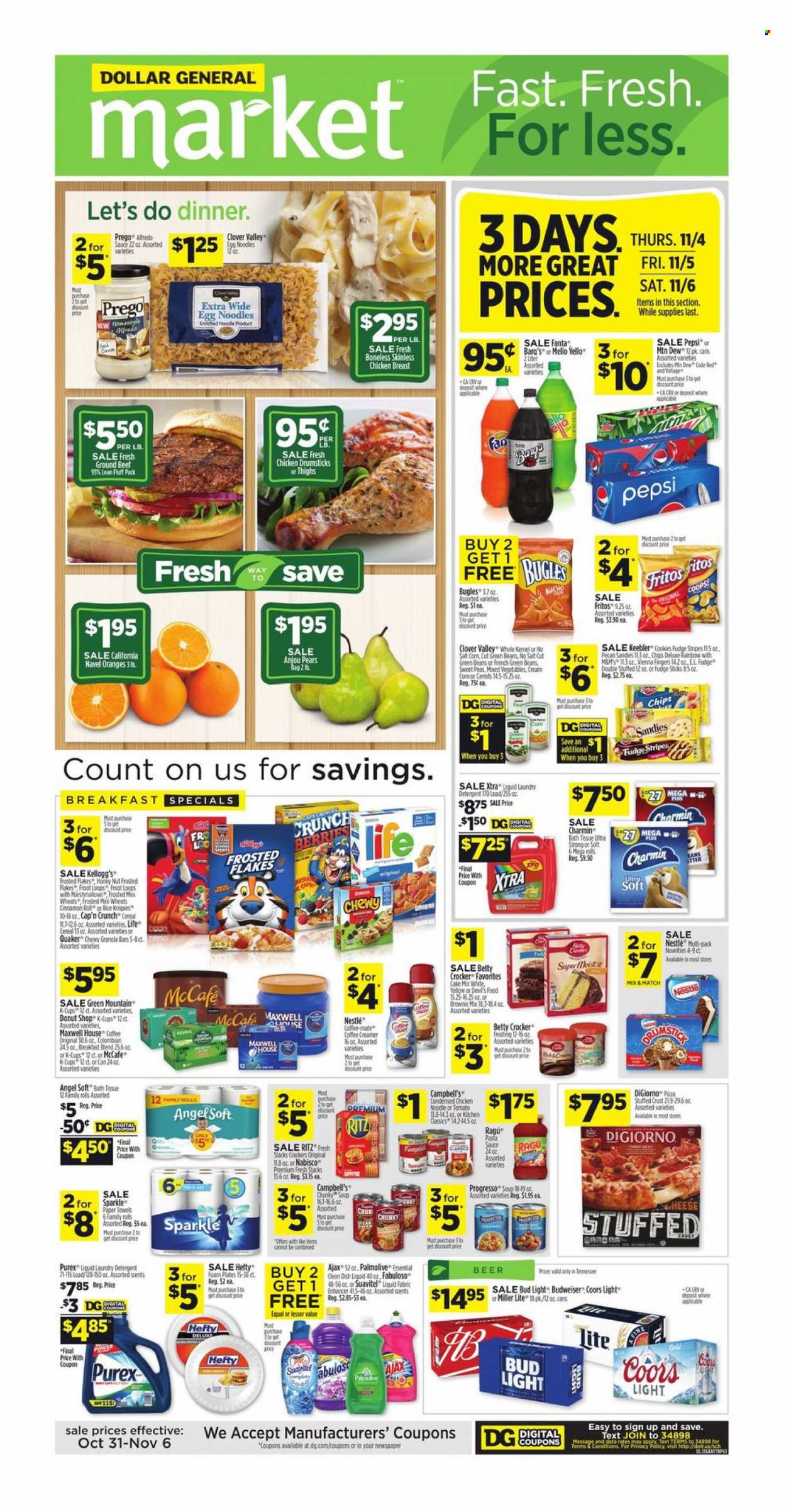 Dollar General ad - 10/31/2021 - 11/06/2021. Page 1