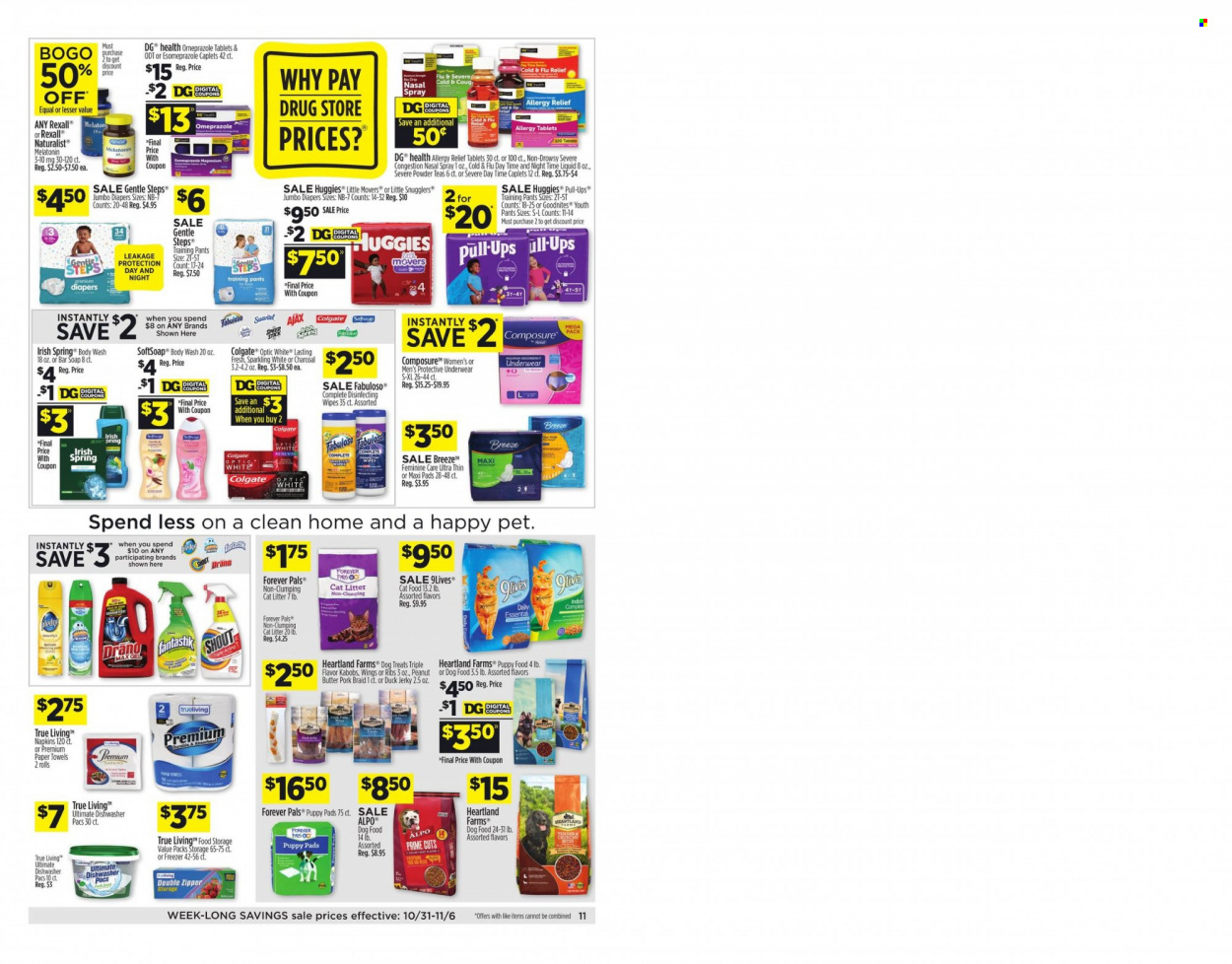 Dollar General ad - 10/31/2021 - 11/06/2021. Page 9