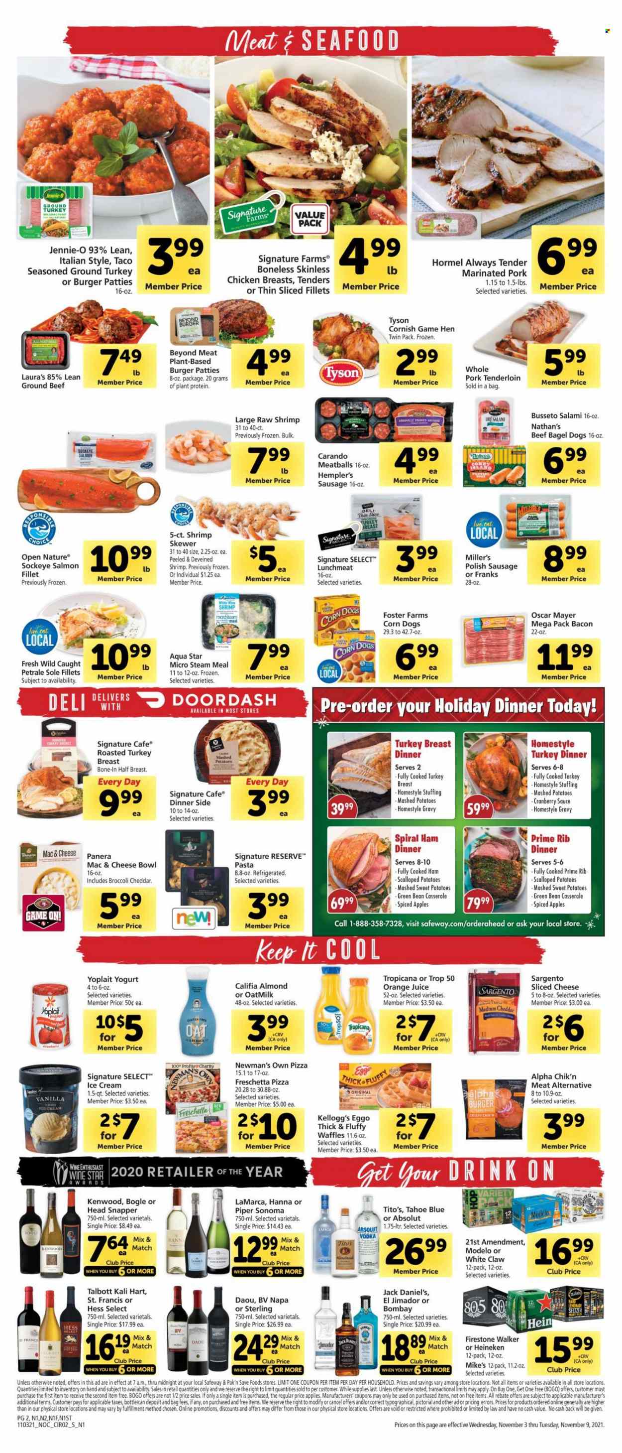 Safeway ad - 11/03/2021 - 11/09/2021. Page 2