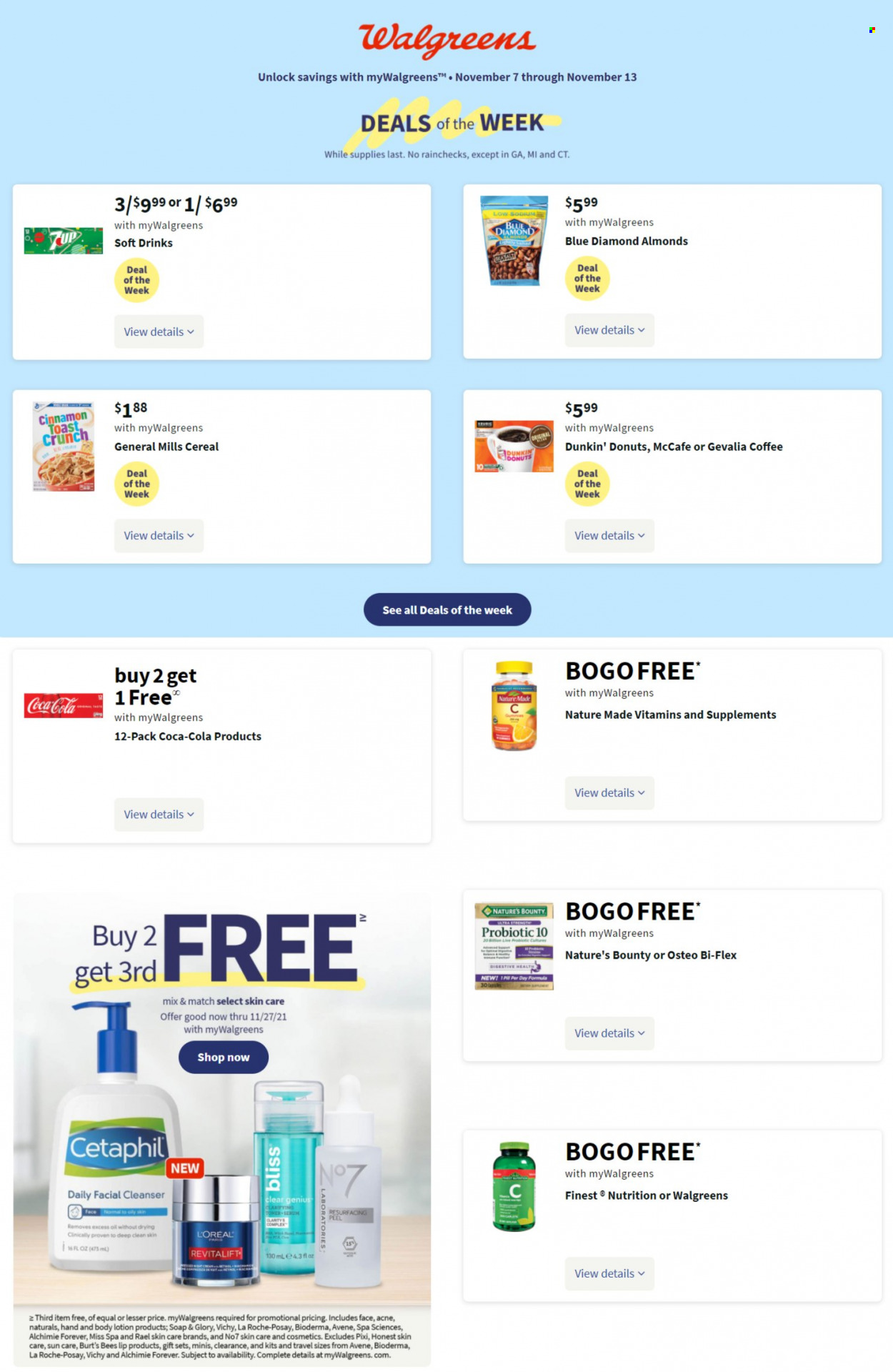 Walgreens ad - 11/07/2021 - 11/13/2021. Page 1