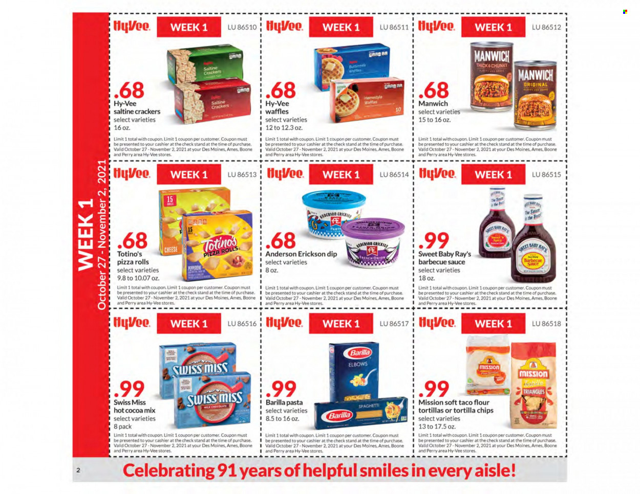 Hy-Vee ad - 10/27/2021 - 11/23/2021. Page 2