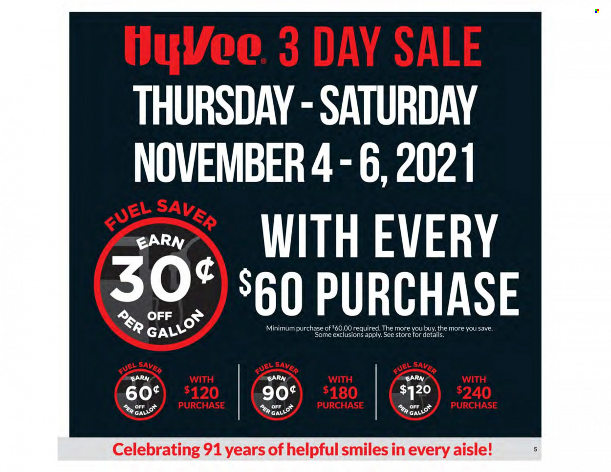 Hy-Vee ad - 10/27/2021 - 11/23/2021. Page 5