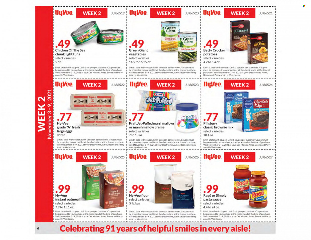 Hy-Vee ad - 10/27/2021 - 11/23/2021. Page 6