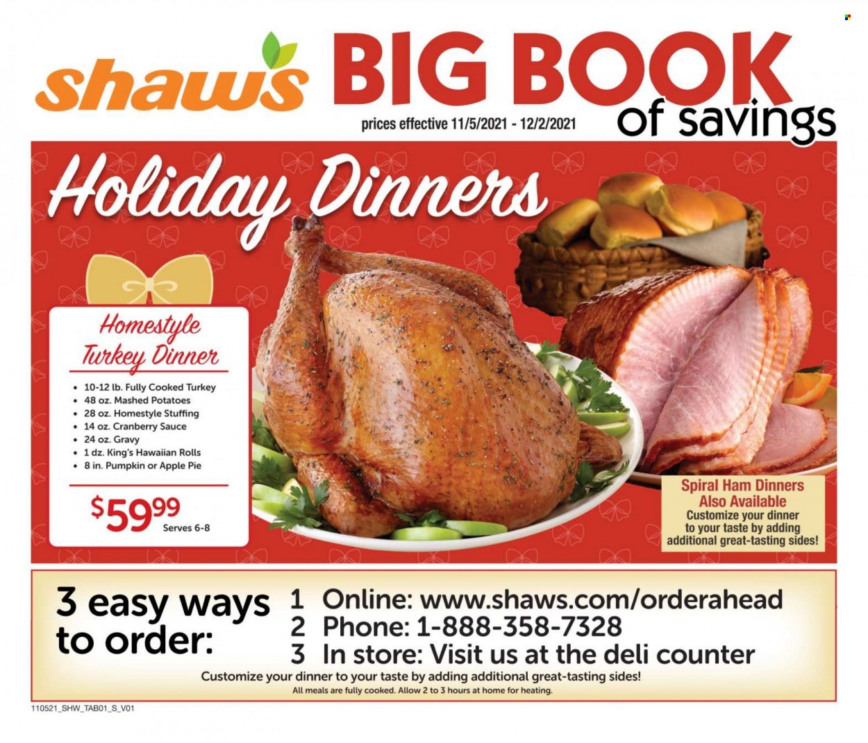 Shaw’s ad - 11/05/2021 - 12/02/2021. Page 1
