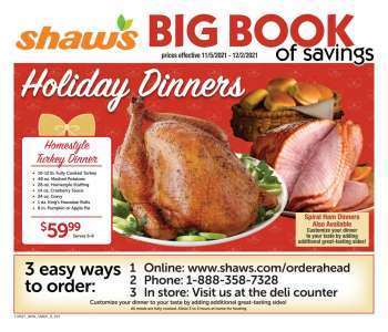 Shaw’s Flyer - 11/05/2021 - 12/02/2021.