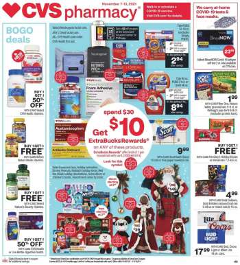 CVS Pharmacy Flyer - 11/07/2021 - 11/13/2021.
