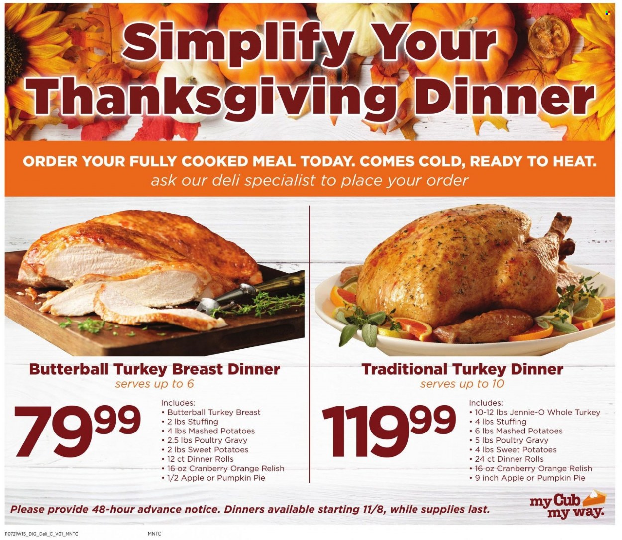 Cub Foods ad - 11/07/2021 - 11/13/2021. Page 9
