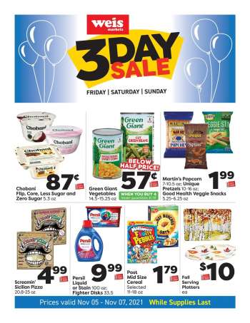 Weis Flyer - 11/05/2021 - 11/07/2021.