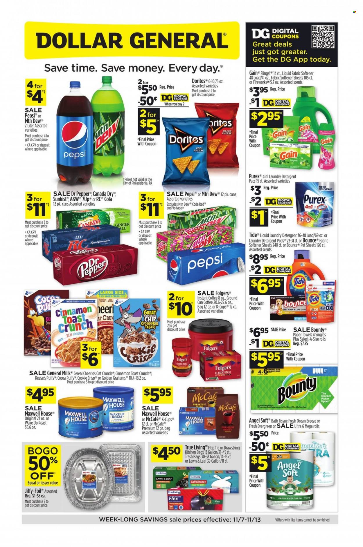 Dollar General ad - 11/07/2021 - 11/13/2021. Page 1