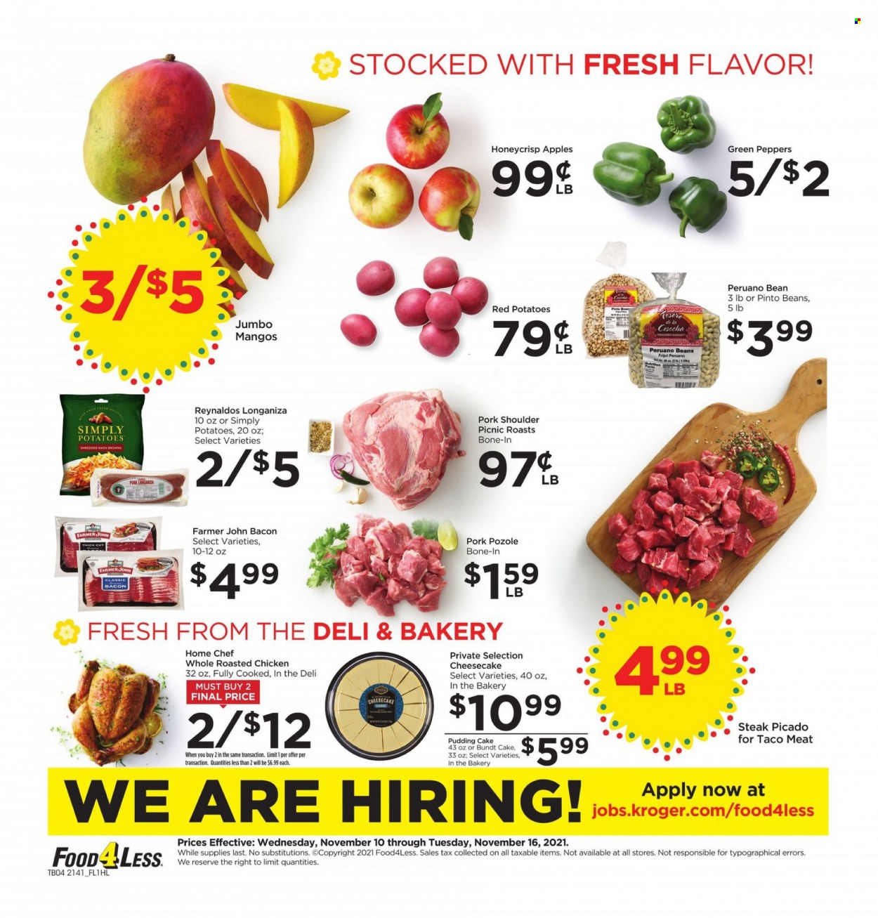 Food 4 Less ad - 11/10/2021 - 11/16/2021. Page 4