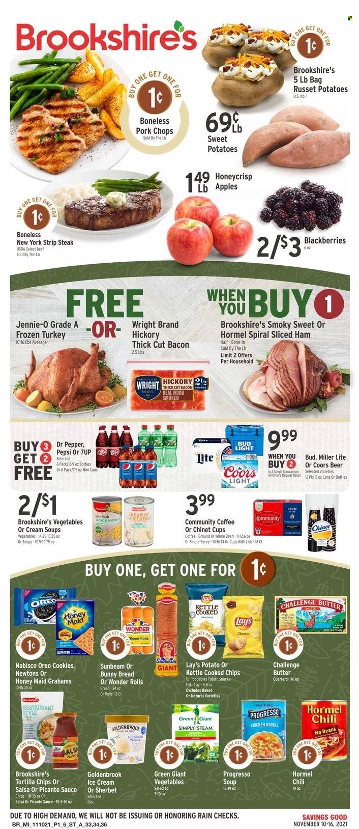 Brookshires ad - 11/10/2021 - 11/16/2021. Page 1