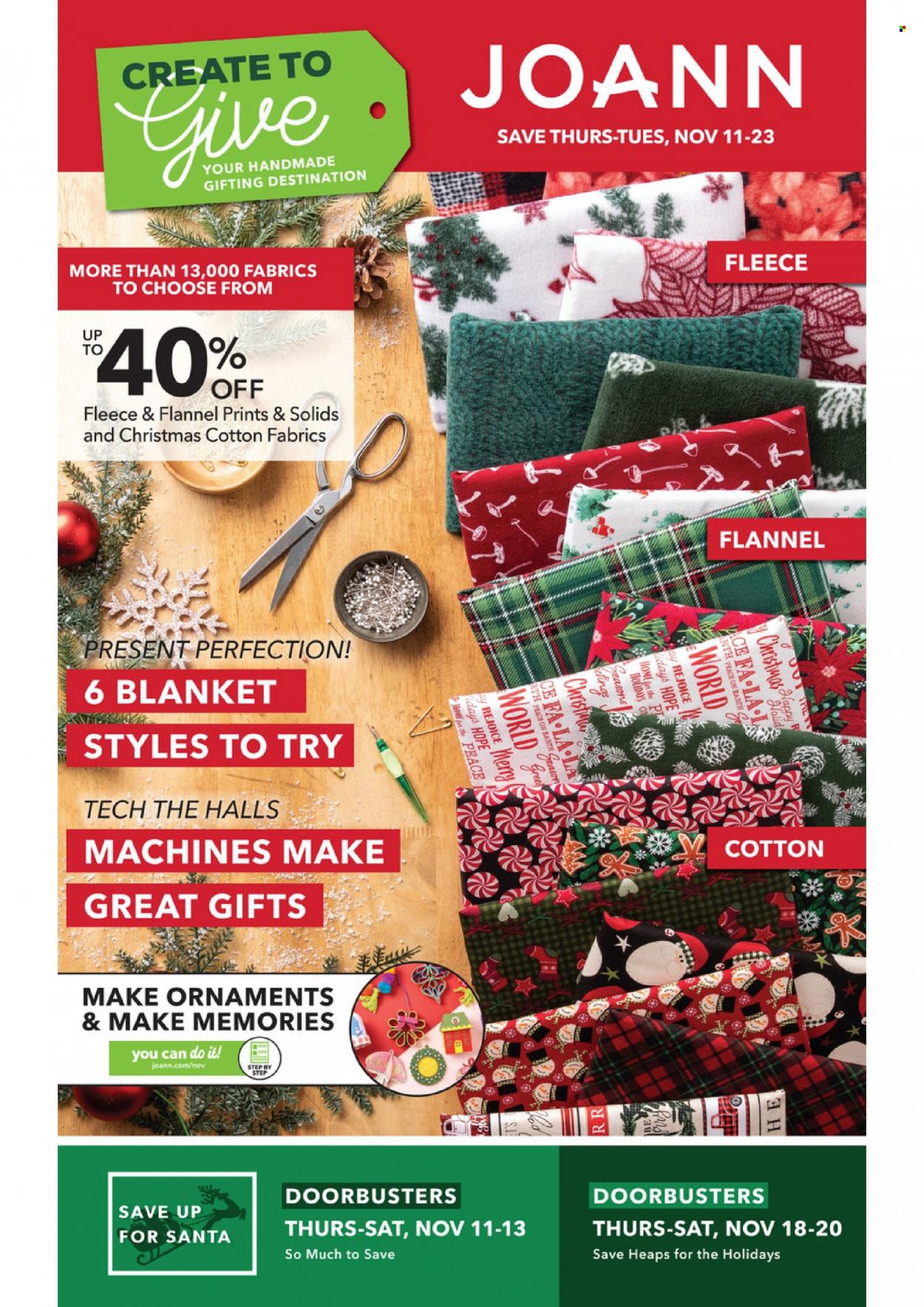 thumbnail - JOANN Flyer - 11/11/2021 - 11/23/2021 - Sales products - Ace. Page 1.