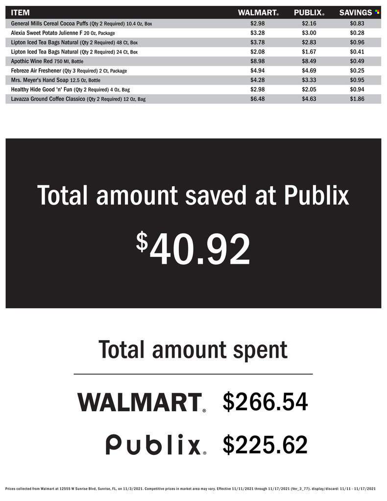Publix ad - 11/11/2021 - 11/17/2021. Page 3