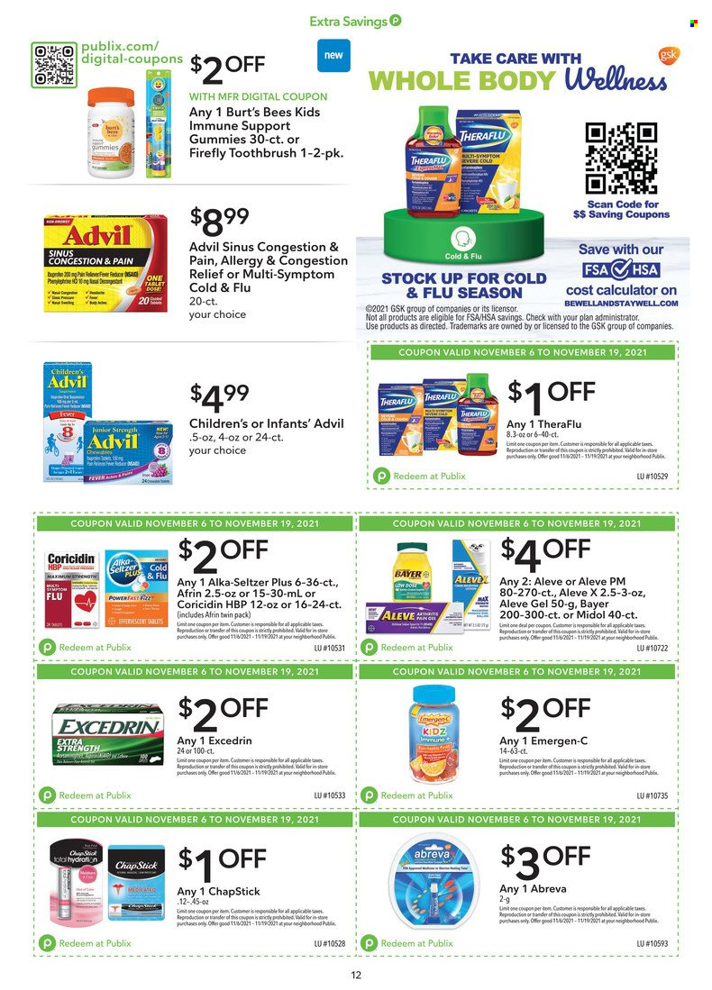 Publix ad - 11/06/2021 - 11/19/2021. Page 12