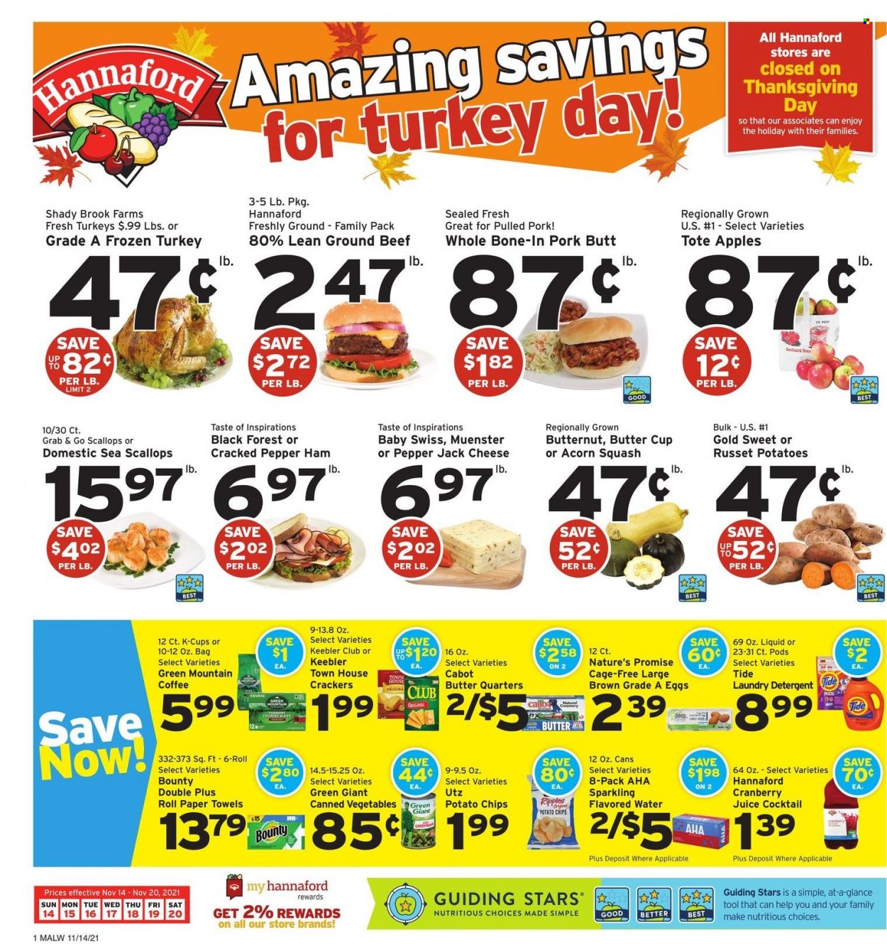 Hannaford ad - 11/14/2021 - 11/20/2021. Page 1