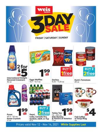 Weis Flyer - 11/12/2021 - 11/14/2021.