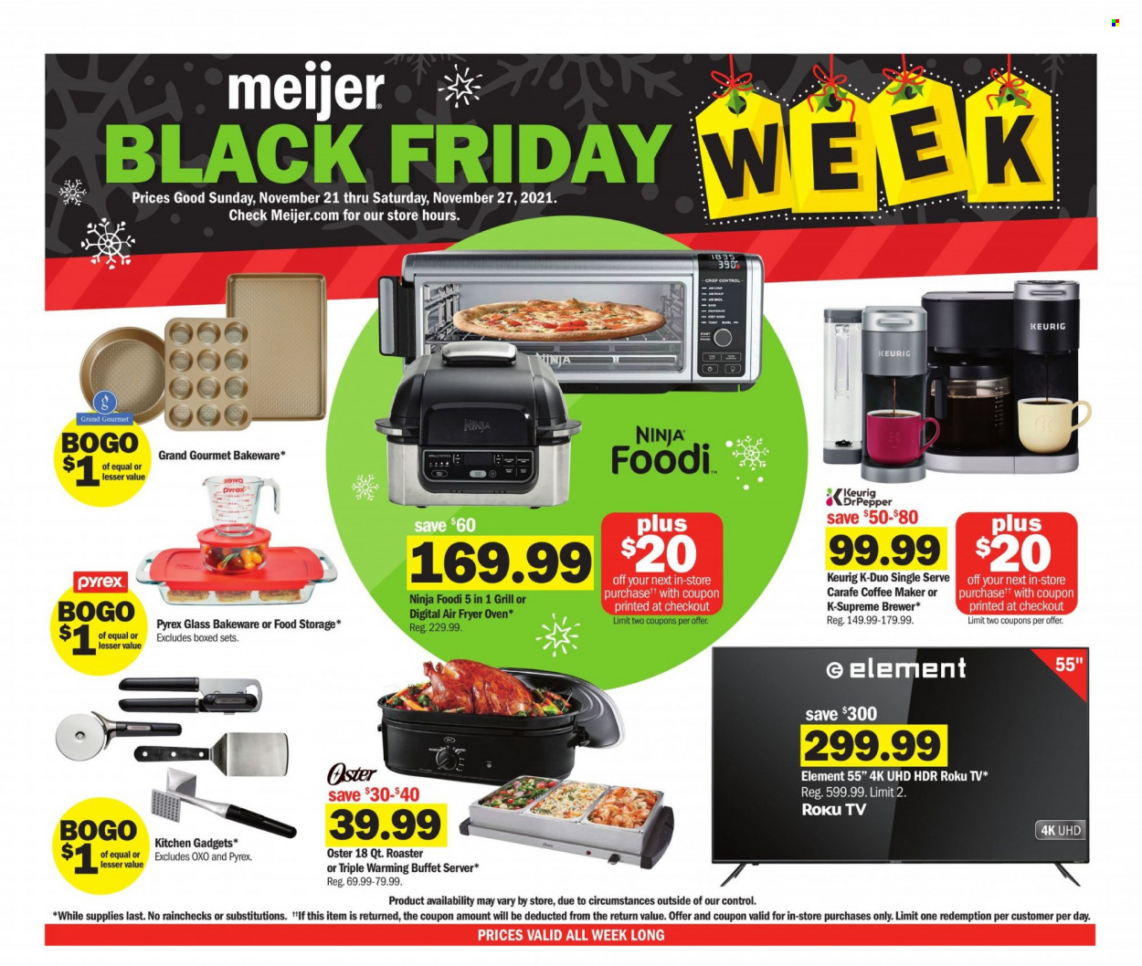 Meijer ad - 11/21/2021 - 11/27/2021. Page 1