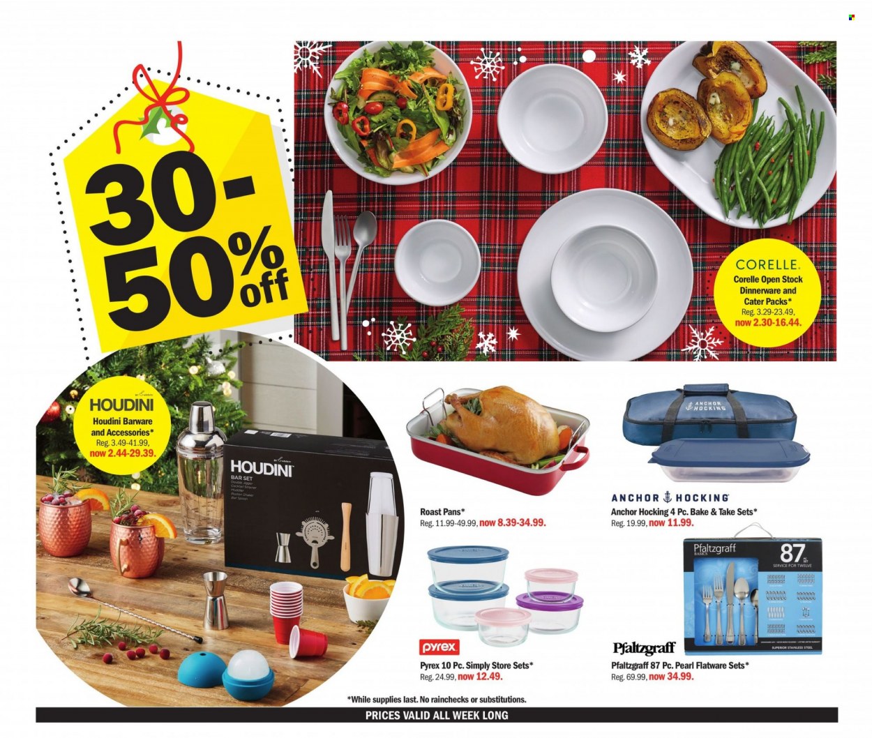 thumbnail - Meijer Flyer - 11/21/2021 - 11/27/2021 - Sales products - Anchor, barware, dinnerware set, flatware, Pyrex. Page 5.