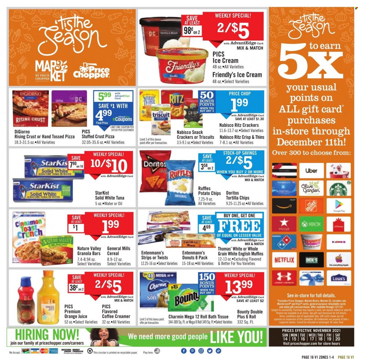 Price Chopper ad - 11/14/2021 - 11/20/2021. Page 16