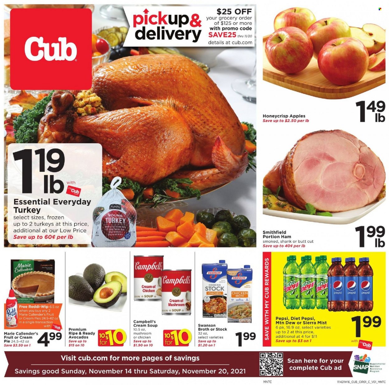Cub Foods ad - 11/14/2021 - 11/20/2021. Page 1