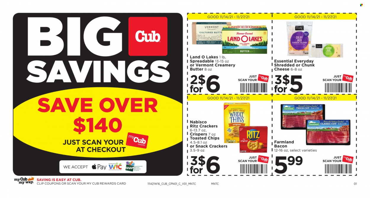 Cub Foods ad - 11/14/2021 - 11/27/2021. Page 1