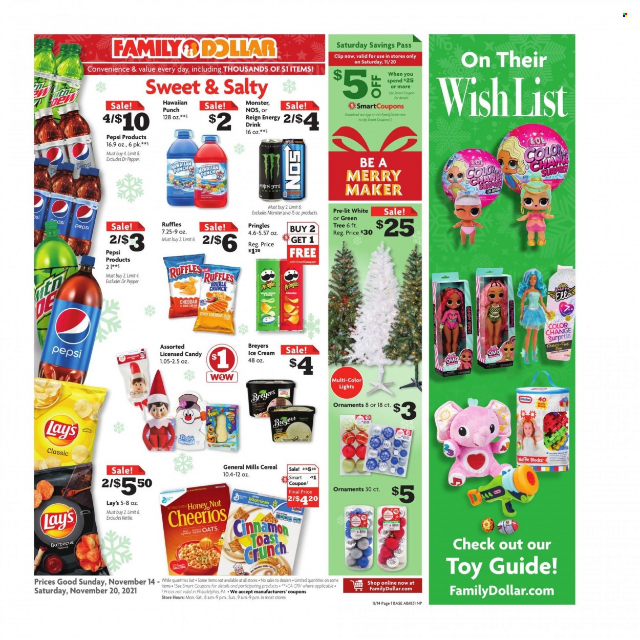 Family Dollar ad - 11/14/2021 - 11/20/2021. Page 1