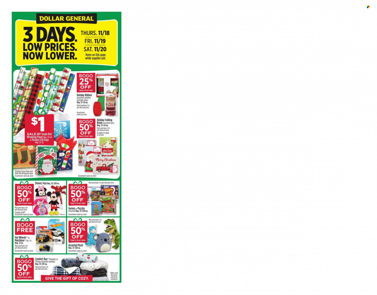 Dollar General ad - 11/14/2021 - 11/20/2021. Page 10