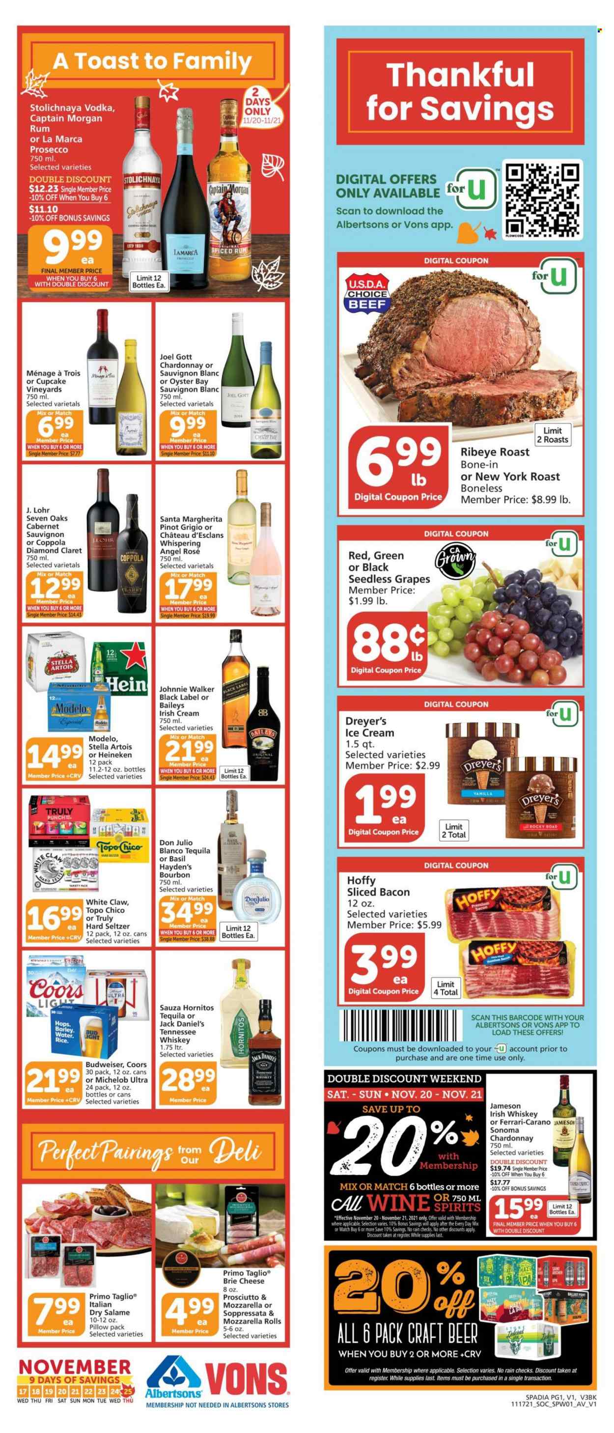 Albertsons ad - 11/17/2021 - 11/25/2021. Page 1