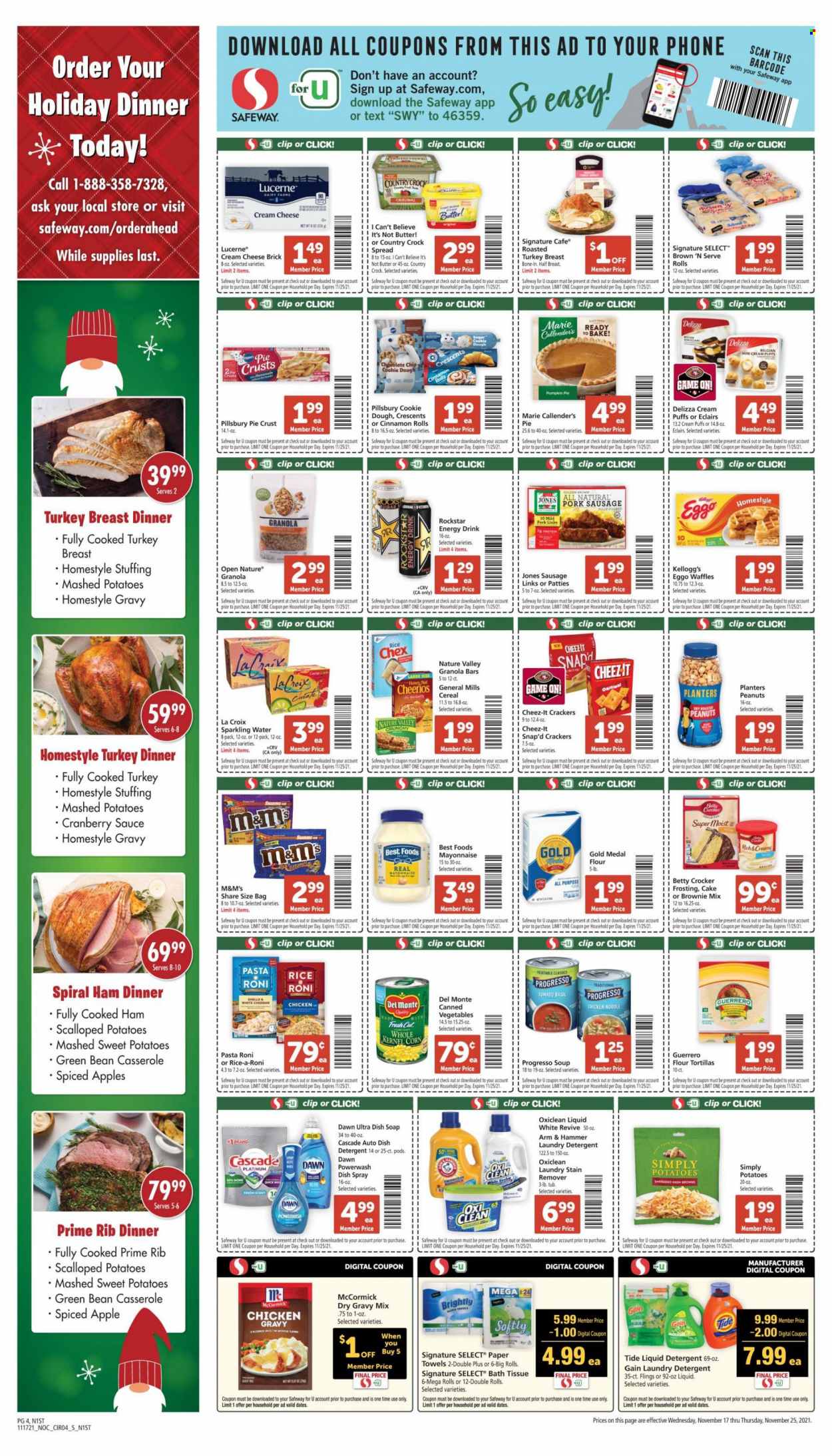 Safeway ad - 11/17/2021 - 11/25/2021. Page 4