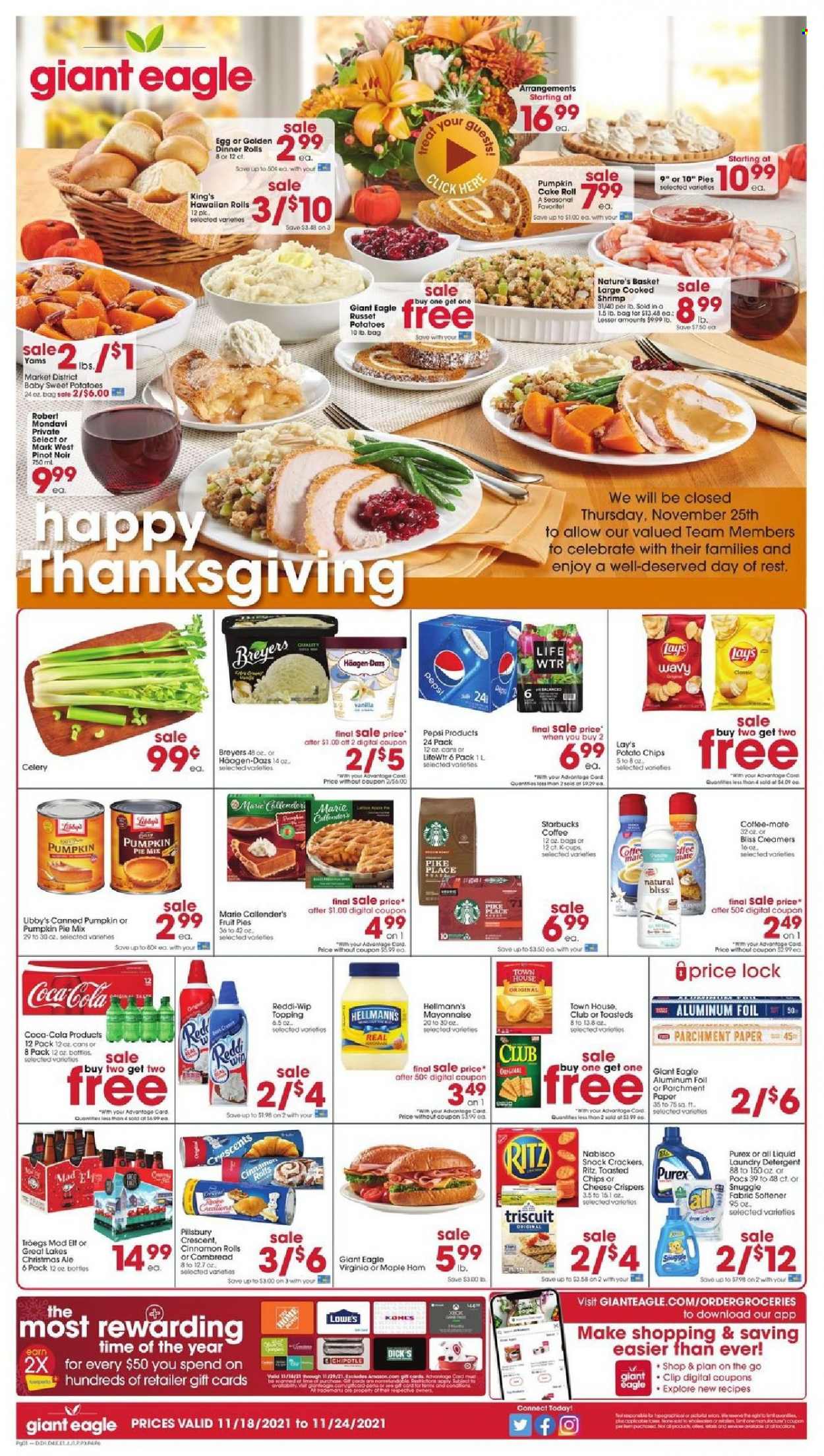 Giant Eagle ad - 11/18/2021 - 11/24/2021. Page 1