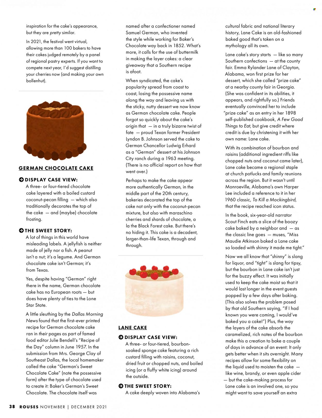 thumbnail - Rouses Markets Flyer - Sales products - cake, sponge cake, chocolate cake, coconut, fish, Président, custard, buttermilk, jelly, frosting, Maraschino cherries, apple cider, bourbon, brandy, liquor, cider, Johnson's, Plenty, Bakers. Page 40.
