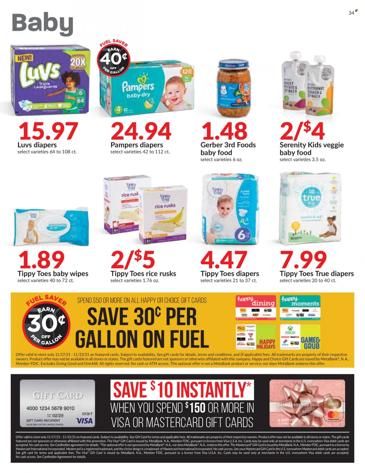 Hy-Vee ad - 11/17/2021 - 11/25/2021. Page 34
