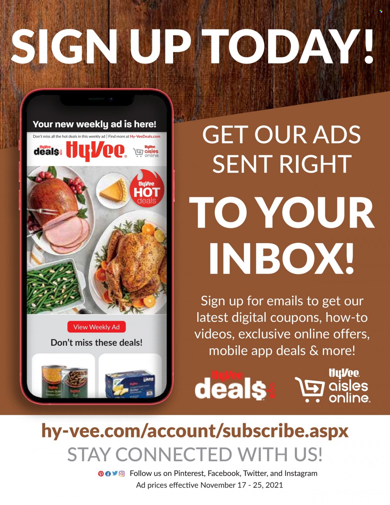 Hy-Vee ad - 11/17/2021 - 11/25/2021. Page 38