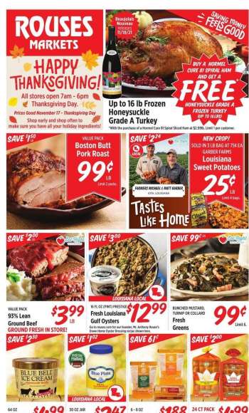Rouses Markets Flyer - 11/17/2021 - 11/25/2021.